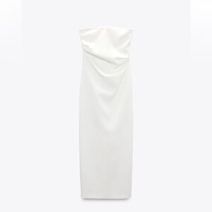 Zara strapless midi dress
